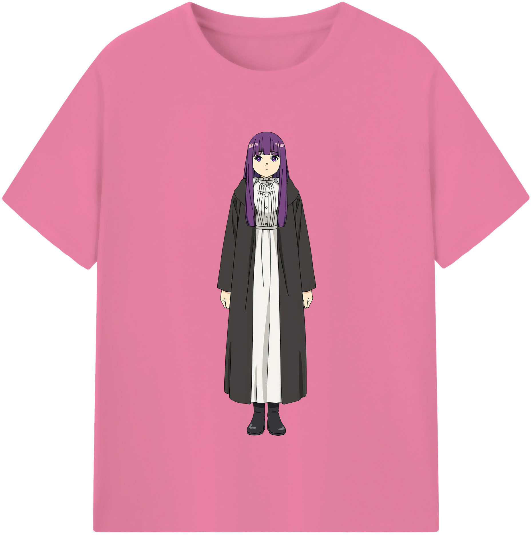 （画像用） 葬送のフリーレン Frieren 綿100％半袖Tシャツ（フロントプリント）